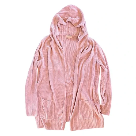 Barefoot Dreams CozyChic Ultra Light Hooded Cardigan Women's Size XL - Picture 2 of 6